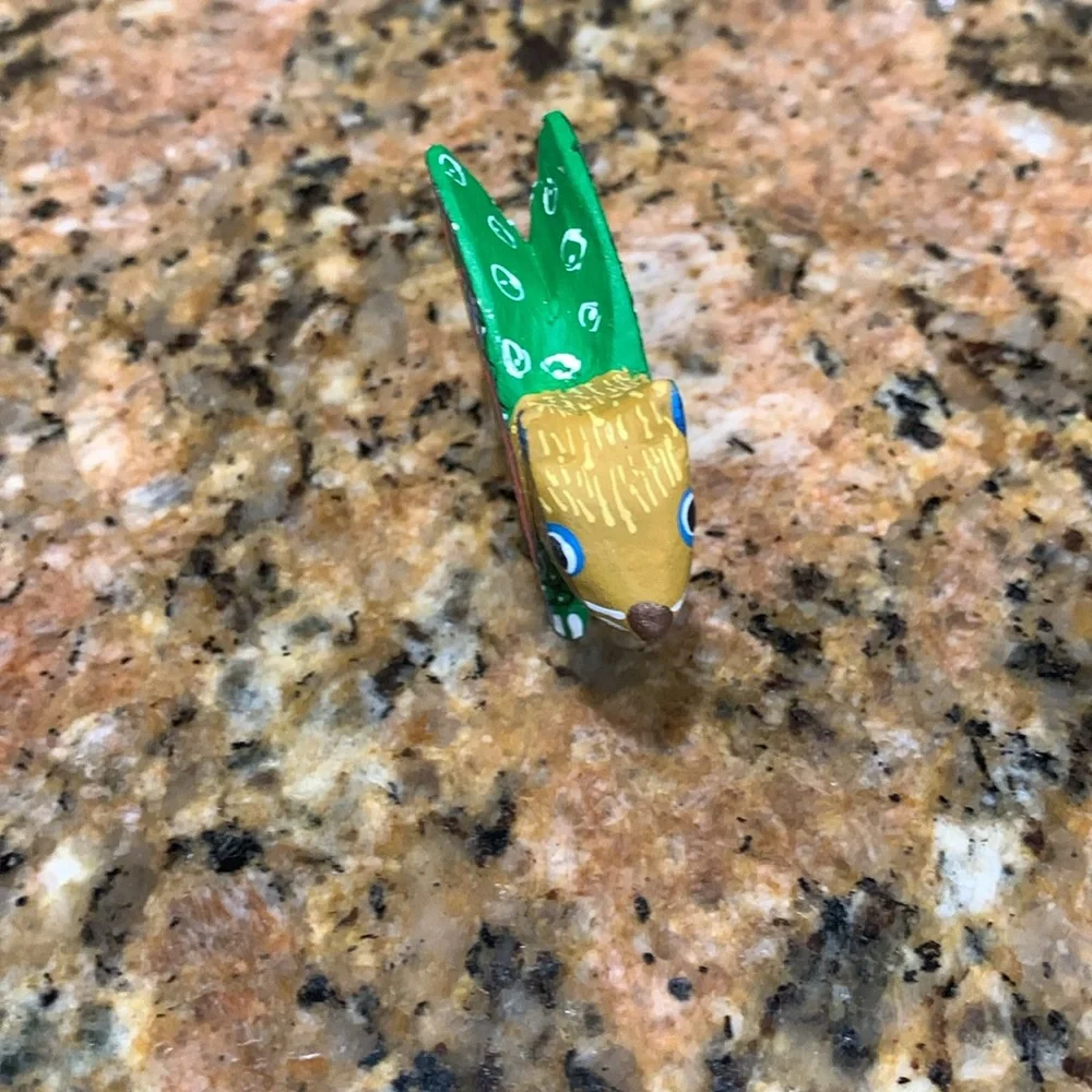 Colorful Handcrafted Fish Figurine one of a kind. Handmade in MX